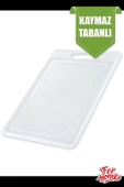 Kesme Tahtası Plastik Büyük Kesme Sunum Tahtası Kesim Panosu 225x325 Mm Royaleks-FR-108 thumbnail 2