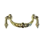 Dekoratif Zamak Üzümlü Kulp - 64mm, Sarı, 1 Adet - 1