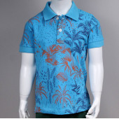 North Star Fashion Polo Yaka Erkek Çocuk T-shirt Turkuaz - 1