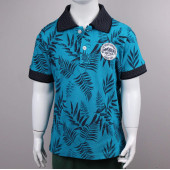 North Star Fashion Polo Yaka Baskılı Nakışlı Erkek Çocuk T-Shirt Petrol Yeşili - 1