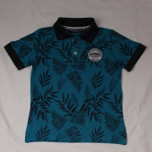 North Star Fashion Polo Yaka Baskılı Nakışlı Erkek Çocuk T-Shirt Petrol Yeşili - 2