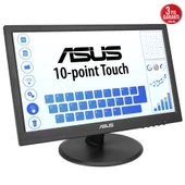 ASUS VT168HR 15,6 LED 1366x768 10MS HDMI VGA VESA 3YIL 10 PARMAK DOKUNMATIK EYECARE Monitör - 3