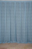 ÖRÜMCEK TÜL MAVİ RENK TEK KANAT Hazır dikilmiş Pileli Fon Perde 300*260 cm thumbnail 1