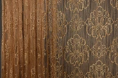 ÖRÜMCEK  MODEL GOLD RENK İP PERDE HAZIR DÜĞMELERİ DİKİLMİŞ İP PERDE 300*280 cm thumbnail 3