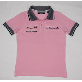 North Star Fashion Polo Yaka Nakışlı Erkek Çocuk T-Shirt Pembe - 2