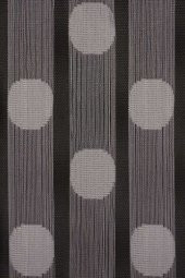 PUANLI MODEL GRİ RENK İP PERDE HAZIR DÜĞMELERİ DİKİLMİŞ İP PERDE 300*270 cm - 4