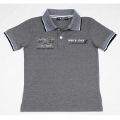 North Star Fashion Polo Yaka Nakışlı Erkek Çocuk T-Shirt Antrasit - 2