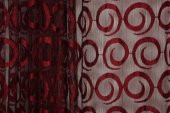 VAKKO  MODEL BORDO RENK İP PERDE HAZIR DÜĞMELERİ DİKİLMİŞ İP PERDE 300*270 cm - 3