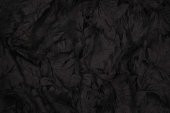 YAPRAK  MODEL SİYAH RENK İP PERDE HAZIR DÜĞMELERİ DİKİLMİŞ İP PERDE 300*280 cm - 5