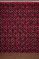 VAKKO ÇİFT RENK FUŞYA İP PERDE HAZIR DÜĞMELERİ DİKİLMİŞ İP PERDE 300*250 cm - 1