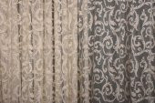 SULTAN 2 MODEL KREM RENK TEK KANAT Hazır dikilmiş Pileli Fon Perde 300*260 cm - 3