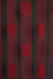 PUANLI MODEL BORDO RENK İP PERDE HAZIR DÜĞMELERİ DİKİLMİŞ İP PERDE 300*270 cm - 4