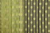 PUANLI MODEL YEŞİL RENK İP PERDE HAZIR DÜĞMELERİ DİKİLMİŞ İP PERDE 300*280 cm - 4
