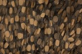 PUANLI ÇİFT RENK GOLD İP PERDE HAZIR DÜĞMELERİ DİKİLMİŞ İP PERDE 300*270 cm - 5