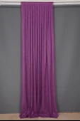 ÇİZGİLİ MOR RENK TEK KANAT Hazır dikilmiş Pileli Fon Perde 75*260 cm thumbnail 3