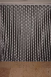 KELEBEK  MODEL GRİ RENK İP PERDE HAZIR DÜĞMELERİ DİKİLMİŞ İP PERDE 300*270 cm - 2