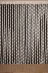 KELEBEK  MODEL KREM RENK İP PERDE HAZIR DÜĞMELERİ DİKİLMİŞ İP PERDE 300*270 cm - 2