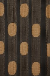 PUANLI ÇİFT RENK GOLD İP PERDE HAZIR DÜĞMELERİ DİKİLMİŞ İP PERDE 300*270 cm - 1