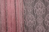 ÖRÜMCEK  MODEL PEMBE RENK İP PERDE HAZIR DÜĞMELERİ DİKİLMİŞ İP PERDE 300*280 cm - 3