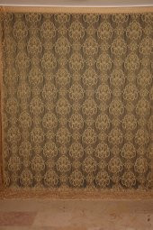 ÖRÜMCEK  MODEL GOLD RENK İP PERDE HAZIR DÜĞMELERİ DİKİLMİŞ İP PERDE 300*280 cm - 2