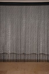 KÜÇÜK PUANLI MODEL SİYAH RENK HAZIR İP PERDE 300*280 cm - 2