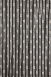 KÜÇÜK PUANLI MODEL KREM RENK HAZIR  DİKİLMİŞ İP PERDE 300*270 cm - 1