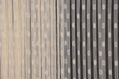 KÜÇÜK PUANLI MODEL KREM RENK HAZIR  DİKİLMİŞ İP PERDE 300*270 cm - 4