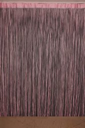 İP MODEL PEMBE RENK İP PERDE 300*280 cm - 2 mm şerit - 1