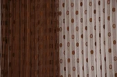 KÜÇÜK PUANLI MODEL ACI KAHVE RENK HAZIR İP PERDE 300*270 cm - 4