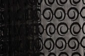 VAKKO  MODEL SİYAH RENK İP PERDE HAZIR DÜĞMELERİ DİKİLMİŞ İP PERDE 300*270 cm thumbnail 3