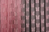 KELEBEK  MODEL PEMBE RENK İP PERDE HAZIR DÜĞMELERİ DİKİLMİŞ İP PERDE 300*280 cm thumbnail 4