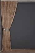 GRANİT MODEL VİZON RENK TEK KANAT Dikilmiş Pileli Fon Perde 300*260 Cm thumbnail 6