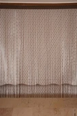 KÜÇÜK PUANLI MODEL ACI KAHVE RENK HAZIR İP PERDE 300*270 cm - 2