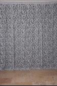 AY MODELİ GRİ RENK TEK KANAT Hazır Dikilmiş Pileli Fon Perde 300*260 Cm thumbnail 2