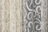 AY MODELİ KREM RENK TEK KANAT Hazır Dikilmiş Pileli Fon Perde 300*260 Cm thumbnail 3