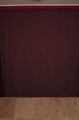 PUANLI ÇİFT RENK BORDO İP PERDE HAZIR DÜĞMELERİ DİKİLMİŞ İP PERDE 300*270 cm thumbnail 2