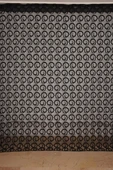 VAKKO  MODEL SİYAH RENK İP PERDE HAZIR DÜĞMELERİ DİKİLMİŞ İP PERDE 300*270 cm thumbnail 2