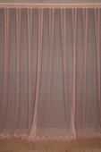 DAR ETEK MODEL PUDRA RENK TEK KANAT Hazır Pileli Fon Perde 300*260 thumbnail 2