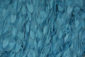 KALPLİ MODEL TURKUAZ RENK İP PERDE HAZIR İP PERDE 300*280 - 6