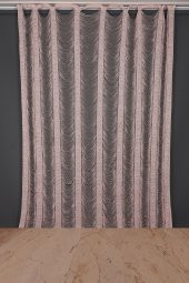 İTALYAN MODEL PUDRA RENK İP PERDE HAZIR İP PERDE 220*270 - 2