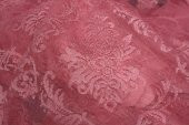 DAMAKS PEMBE RENK TEK KANAT  Hazır dikilmiş Pileli Fon Perde 300*260 cm - 8