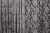 DAMAKS GRİ  RENK TEK KANAT Hazır dikilmiş Pileli Fon Perde 300*260 cm thumbnail 6