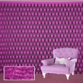 BÜYÜK PUANLI MODEL FUŞYA RENK İP PERDE HAZIR İP PERDE 300*280 thumbnail 2