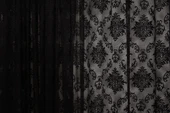 DAMAKS SİYAH  RENK TEK KANAT Hazır dikilmiş Pileli Fon Perde 300*260 cm thumbnail 6