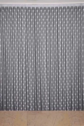 KALPLİ MODEL GRİ RENK İP PERDE HAZIR İP PERDE 300*270 - 1