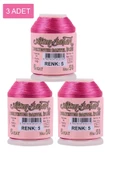 3 Adet Altınbaşak Oya ve Dantel İpi 20 gr - Royaleks - No: 005 - 1