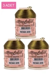 3 Adet Altınbaşak Oya ve Dantel İpi 20 gr - Royaleks - No: 658 - 1