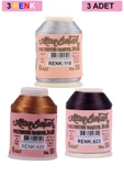 3 Adet Altınbaşak Oya ve Dantel İpi 20 gr - Royaleks - No: 428 - 623 - 118 - 1