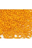 Turuncu Renk 4 mm Yaklaşık 220 adet/20 gram Cam Boncuk Oya Yazma Bileklik ve Kolye - 4