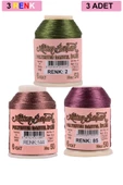 3 Adet Altınbaşak Oya ve Dantel İpi 20 gr - Royaleks - No: 144 - 085 - 002 - 1